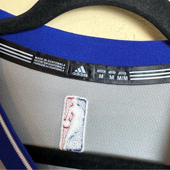 Adidas NEW Men's NBA Swingman Alternate Gray Jersey  Shirt Brooklyn Nets Medium - Picture 7 of 11